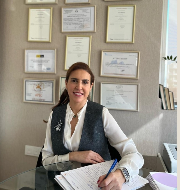 Fadwa Berrada, psychologue clinicienne dans son cabinet à Casablanca